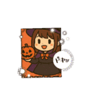 ハロウィンラブリー魔女ゆかりんスタンプ（個別スタンプ：5）