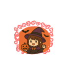 ハロウィンラブリー魔女ゆかりんスタンプ（個別スタンプ：15）