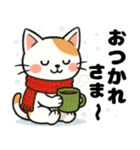 かわいいネコの四季スタンプ（個別スタンプ：34）