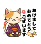 かわいいネコの四季スタンプ（個別スタンプ：40）