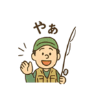 釣り人の毎日使える日常会話スタンプ（個別スタンプ：3）
