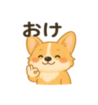 ゆるふわコーギー☆かわいい日常スタンプ（個別スタンプ：10）