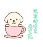 [気を付けて来てね専用]カップから犬（個別スタンプ：7）