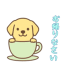 [お帰りなさい専用]カップから犬（個別スタンプ：1）