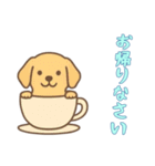 [お帰りなさい専用]カップから犬（個別スタンプ：3）