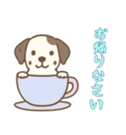[お帰りなさい専用]カップから犬（個別スタンプ：6）