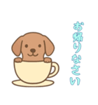 [お帰りなさい専用]カップから犬（個別スタンプ：8）