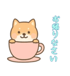 [お帰りなさい専用]カップから犬（個別スタンプ：15）