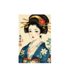 日本の昔、美人画スタンプ（個別スタンプ：2）