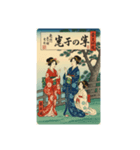 日本の昔、美人画スタンプ（個別スタンプ：8）