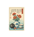 江戸時代の絵師風スタンプ（個別スタンプ：3）