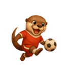 カワウソさんサッカー始めました（個別スタンプ：23）