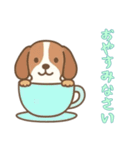 [おやすみなさい専用]カップから犬（個別スタンプ：11）
