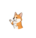 動く！コーギー2（個別スタンプ：3）