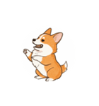 動く！コーギー2（個別スタンプ：12）