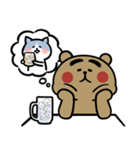 くま吉とちびねこ（個別スタンプ：36）