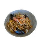 飯テロスパゲッティ 麺と向き合う日常（個別スタンプ：3）