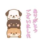 かさなる犬の日常（個別スタンプ：7）