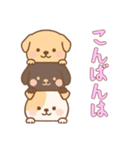 かさなる犬の日常（個別スタンプ：9）