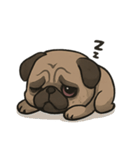 病み可愛パグの日常スタンプ/返事に使える（個別スタンプ：2）