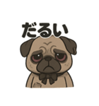 病み可愛パグの日常スタンプ/返事に使える（個別スタンプ：13）