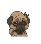 病み可愛パグの日常スタンプ/返事に使える（個別スタンプ：17）