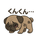 病み可愛パグの日常スタンプ/返事に使える（個別スタンプ：36）