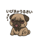 病み可愛パグの日常スタンプ/返事に使える（個別スタンプ：37）