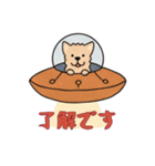 UFOで宇宙犬1日常（個別スタンプ：5）