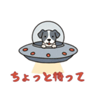 UFOで宇宙犬1日常（個別スタンプ：9）