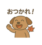 ワンちゃんの秋満喫（個別スタンプ：29）