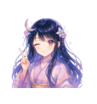 秋色かぐや姫のきらめきスタンプ（個別スタンプ：2）