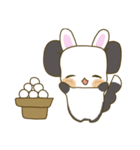 秋に使えるゆるふわチンチラのスタンプ（個別スタンプ：4）