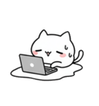 よわよわ猫 ネガティブまみれ編（個別スタンプ：1）