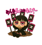 【3D】闇感満載地雷ちゃん（個別スタンプ：1）