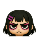 【3D】闇感満載地雷ちゃん（個別スタンプ：22）