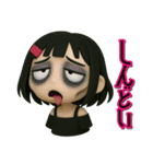 【3D】闇感満載地雷ちゃん（個別スタンプ：36）