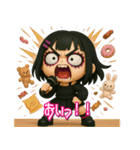 【3D】闇感満載地雷ちゃん（個別スタンプ：40）