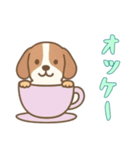 [オッケー専用]カップから犬（個別スタンプ：6）