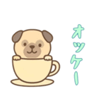 [オッケー専用]カップから犬（個別スタンプ：16）