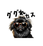 ロックで時々オネェな黒ペキニーズ（個別スタンプ：16）