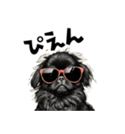ロックで時々オネェな黒ペキニーズ（個別スタンプ：31）