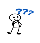 棒人間のスタンプ40使いやすい（個別スタンプ：1）