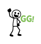 棒人間のスタンプ40使いやすい（個別スタンプ：2）