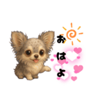 ち、ふわふわ♡Chihuahuaチワワちゃん達♡（個別スタンプ：17）