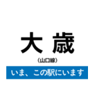 山口線 いまどこスタンプ（個別スタンプ：5）