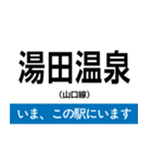 山口線 いまどこスタンプ（個別スタンプ：7）