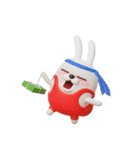 デカ動く 3D擦れうさぎ5（個別スタンプ：15）