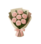 祝福花束コラージュ 心からの祝福（改版）（個別スタンプ：4）