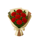 祝福花束コラージュ 心からの祝福（改版）（個別スタンプ：9）